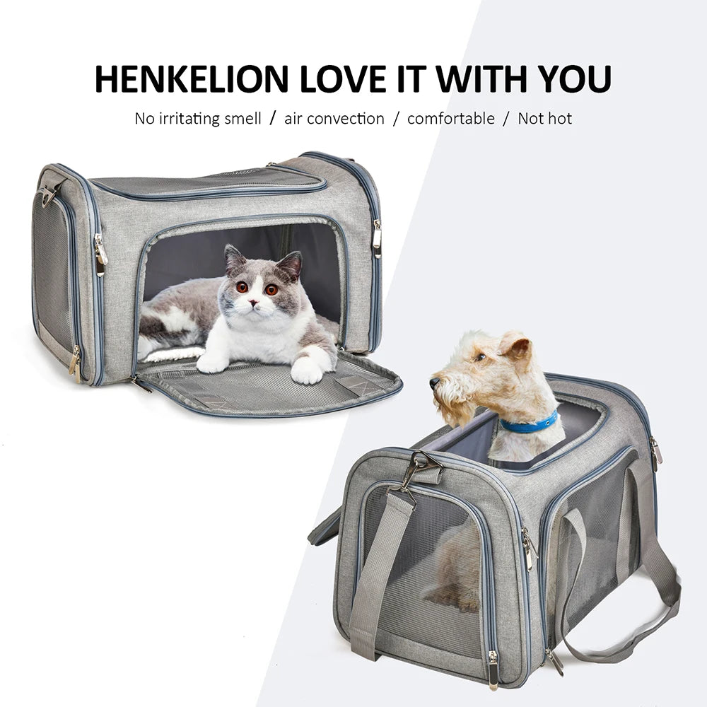 Soft Side Backpack Dog Carrier Bag