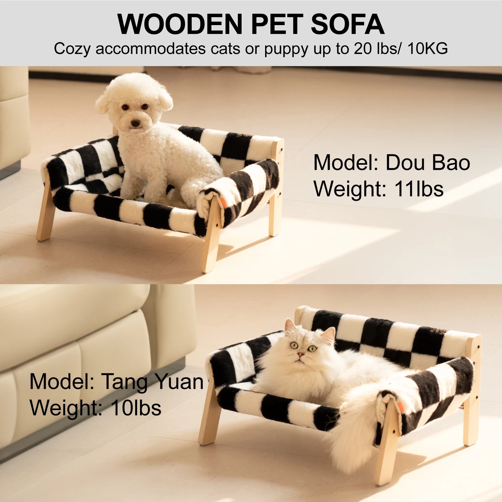 Wooden Mewoofun Cat Bed Sofa