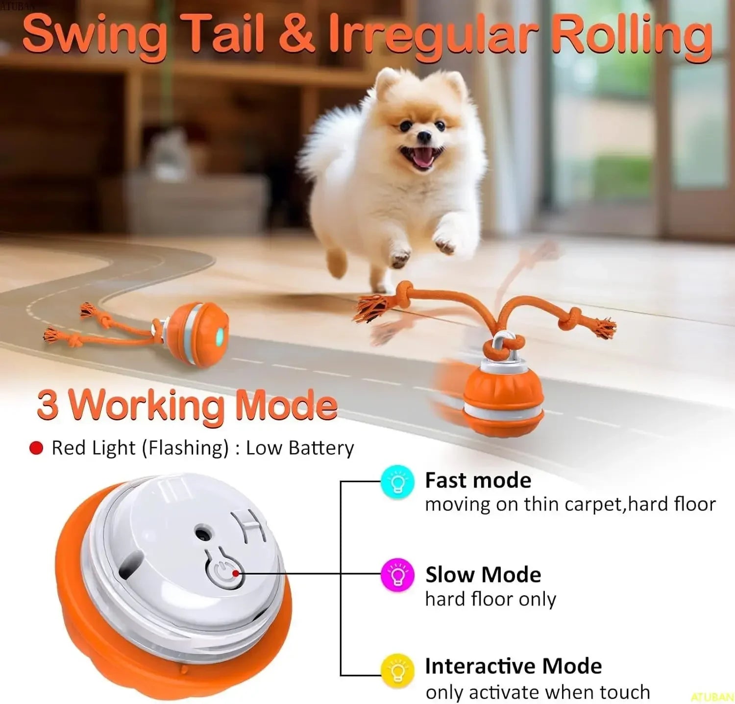 Interactive Peppy Pet Ball for Dogs