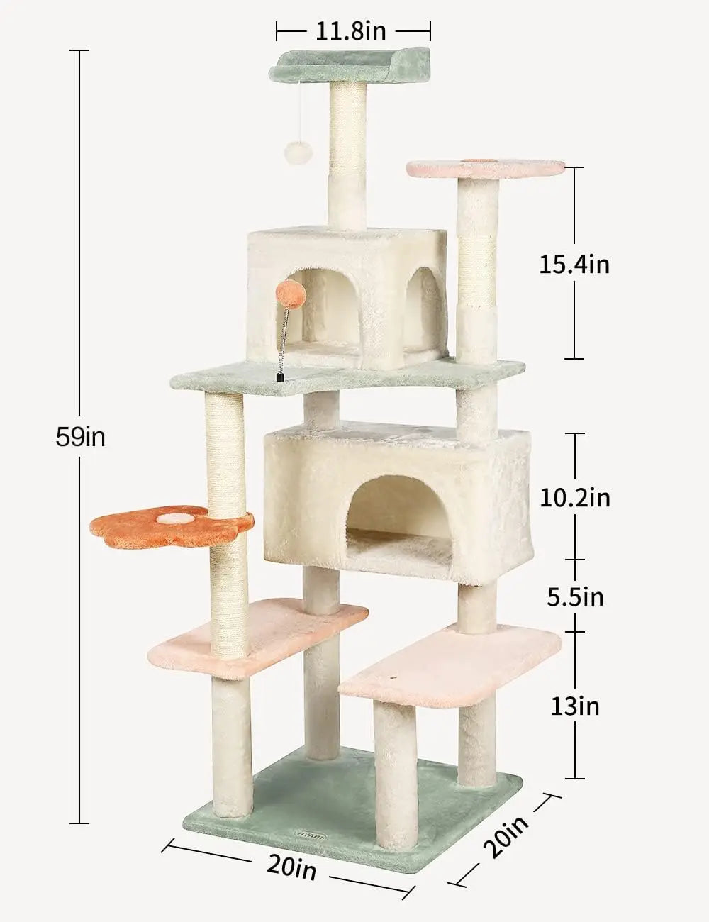 Flower Cat Tree Tower Condo Furniture Apartment