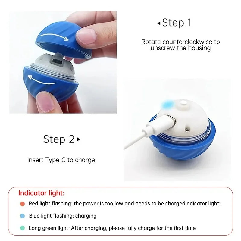 Automatic Moving Bouncing Dog Toy Ball