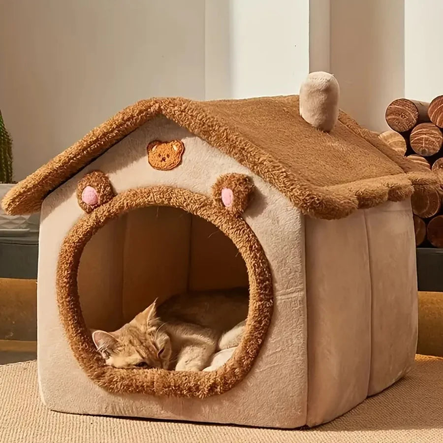 Foldable Puppy Cave Pet House