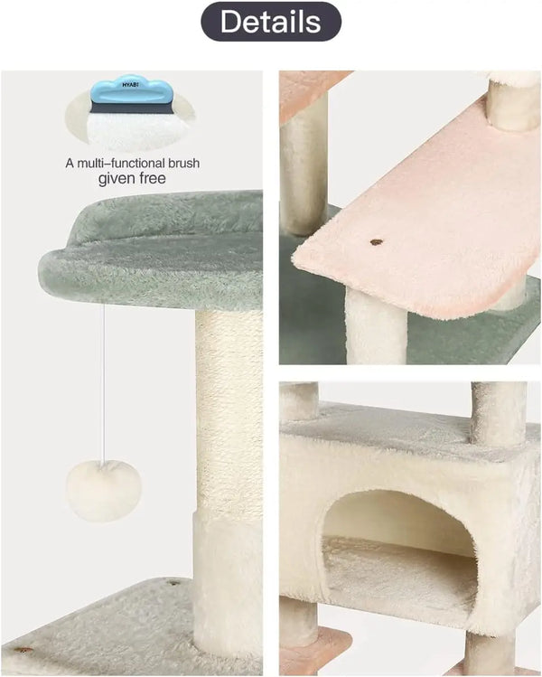 Flower Cat Tree Tower Condo Furniture Apartment