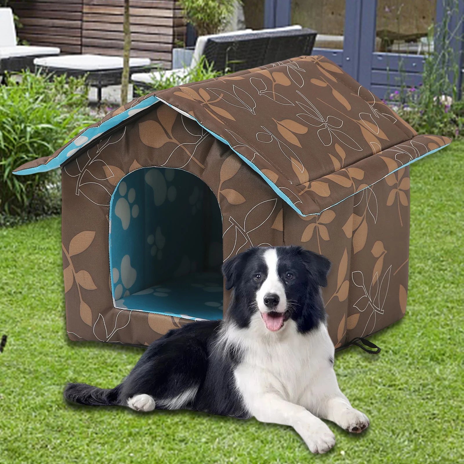 Oxford Cloth Outdoor Feral Cat Warm House