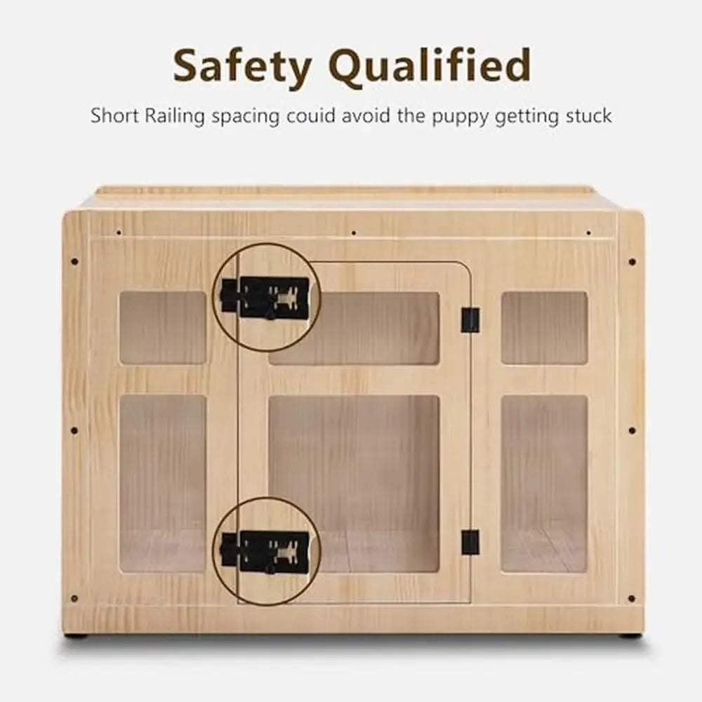 End Table Wooden Dog Crate