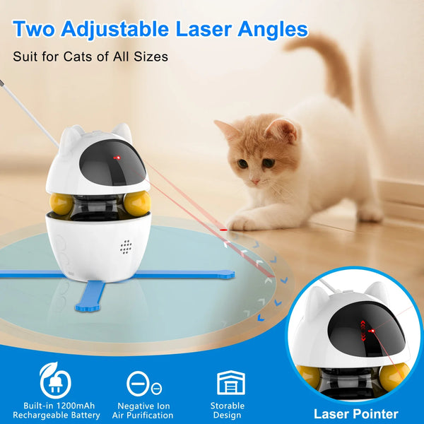 Electric Interactive Toys with Ball and Feather Laser Toy