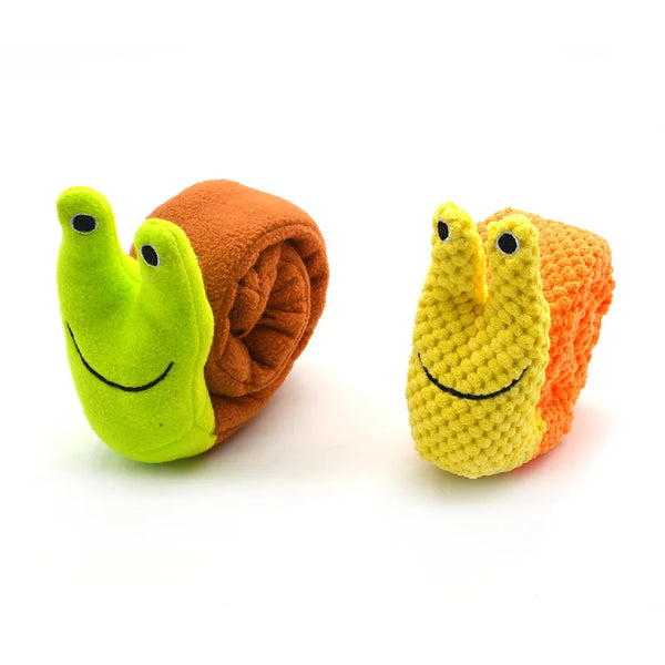 Snail Pet Plush Toy Dog Puzzle Feeder