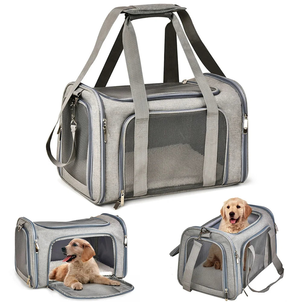 Soft Side Backpack Dog Carrier Bag